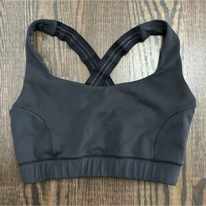 IVL Collective Sheer Stripe Cross Back Sports Bra Black 8